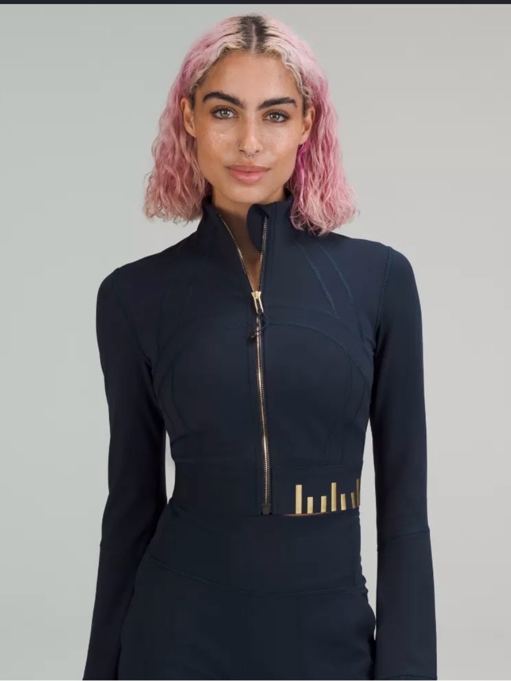 Lululemon Define Jacket Special Edition Cropped Gold Black Everlux